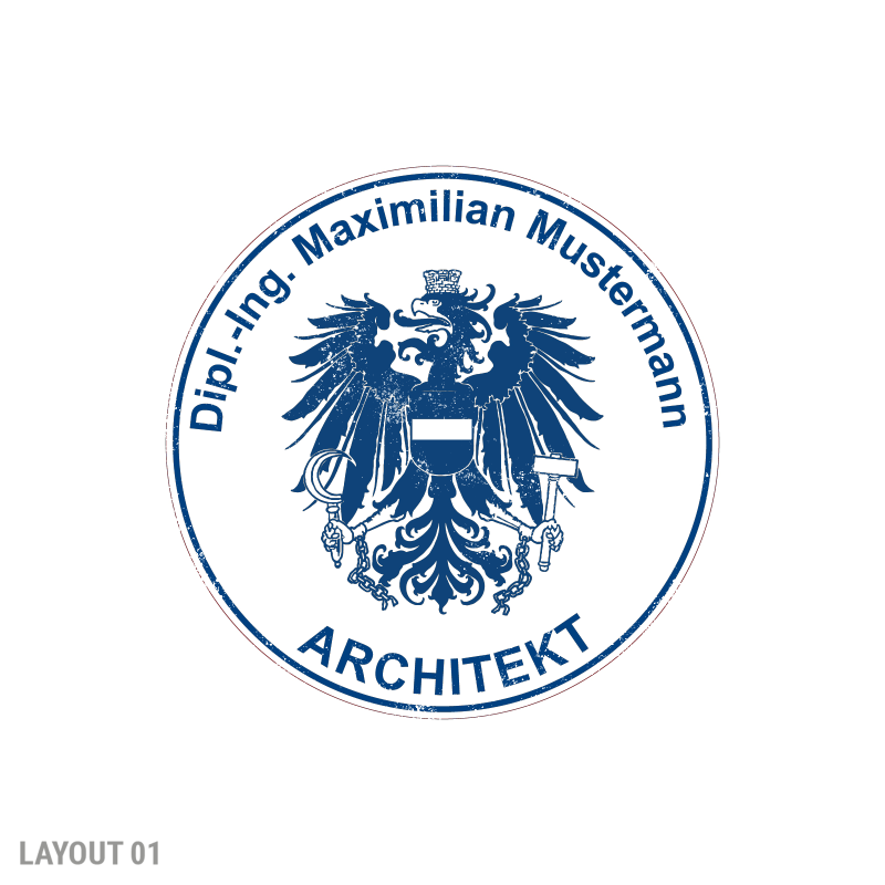 Architekten/Ziviltechniker -Stempel | ⌀40mm Spezialstempel